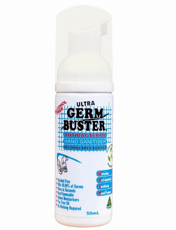 Ultra Germ Buster Anti-Bacterial Hand Sanitiser Foamer - 50ml x 3